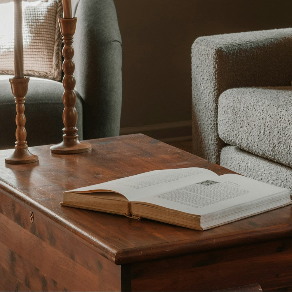 Walnut Storage Coffee Table